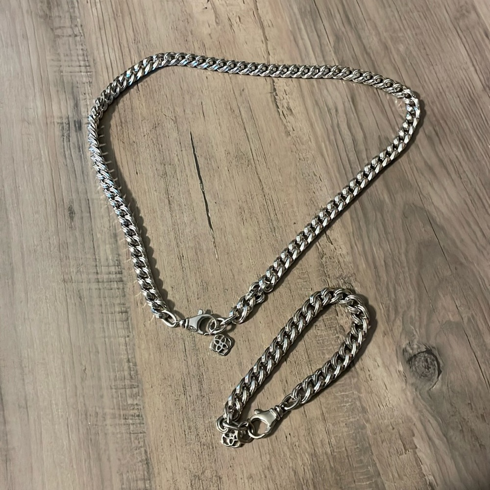 Kendra Scott chain and bracelet set